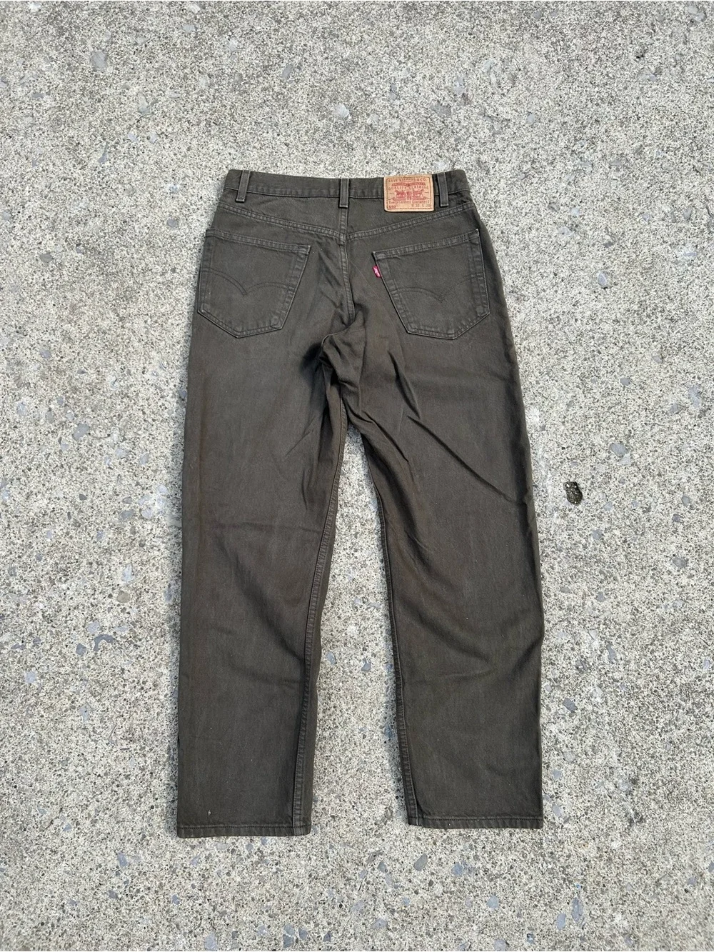 Vintage Levi's Dark Olive 550 relax fit Jeans